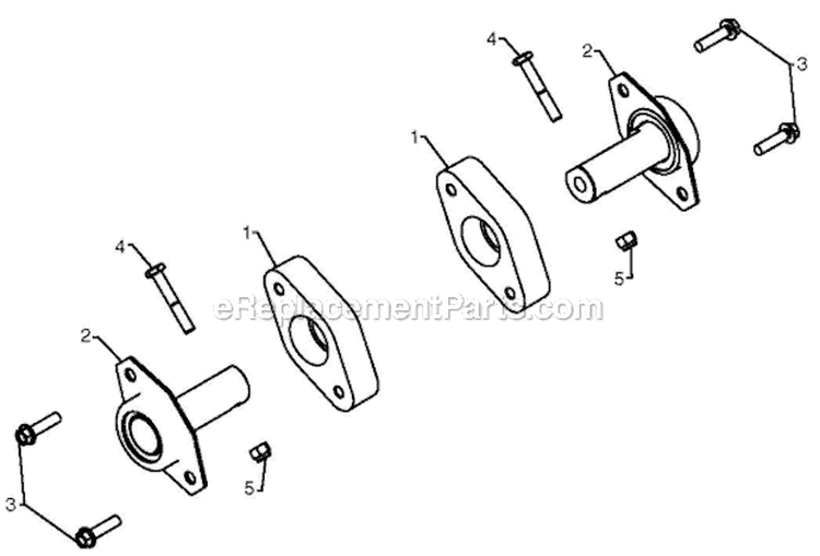 Auger Housing Impeller Diagram and Parts List for 5524ST 96191001606 - 2010-04 Husqvarna Snow Blower