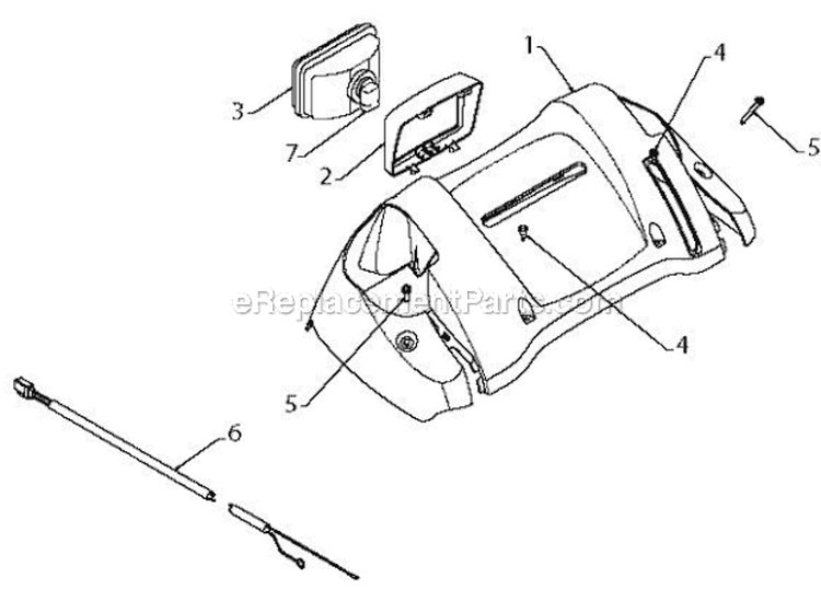 Console Diagram and Parts List for 5524ST 96191001606 - 2010-04 Husqvarna Snow Blower