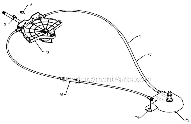 Control Panel Discharge Chute Diagram and Parts List for 5524ST 96191001607 - 2011-05 Husqvarna Snow Blower