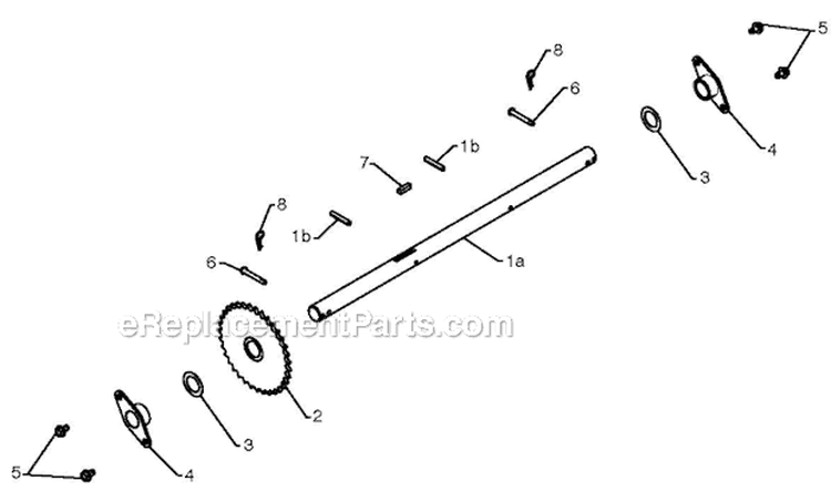 Drive Diagram and Parts List for 5524ST 96191001607 - 2011-05 Husqvarna Snow Blower