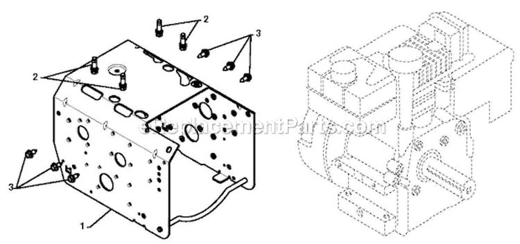 Chassis Engine Pulleys Diagram and Parts List for 5524ST 96191001608 - 2012-05 Husqvarna Snow Blower