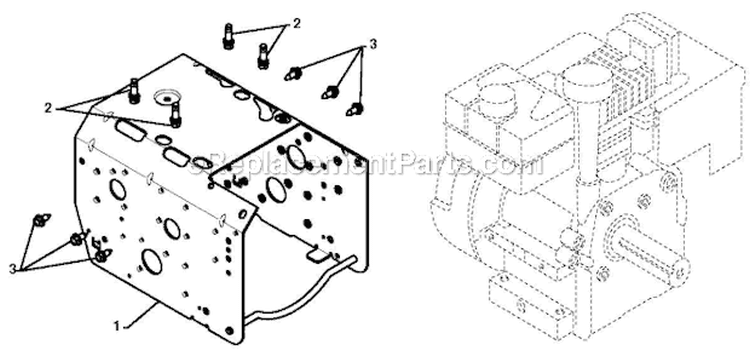 Chassis Engine Pulleys Diagram and Parts List for 5524ST 96191001609 - 2012-05 Husqvarna Snow Blower