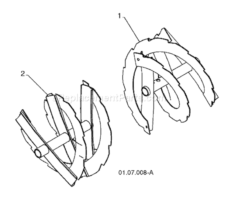 Page A Diagram and Parts List for 5524SB 5524 SB 96193002500 -2008-08 Husqvarna Snow Blower