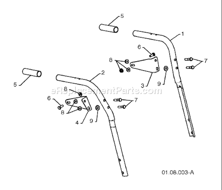 Page R Diagram and Parts List for 5524SB 5524 SB 96193002500 -2008-08 Husqvarna Snow Blower