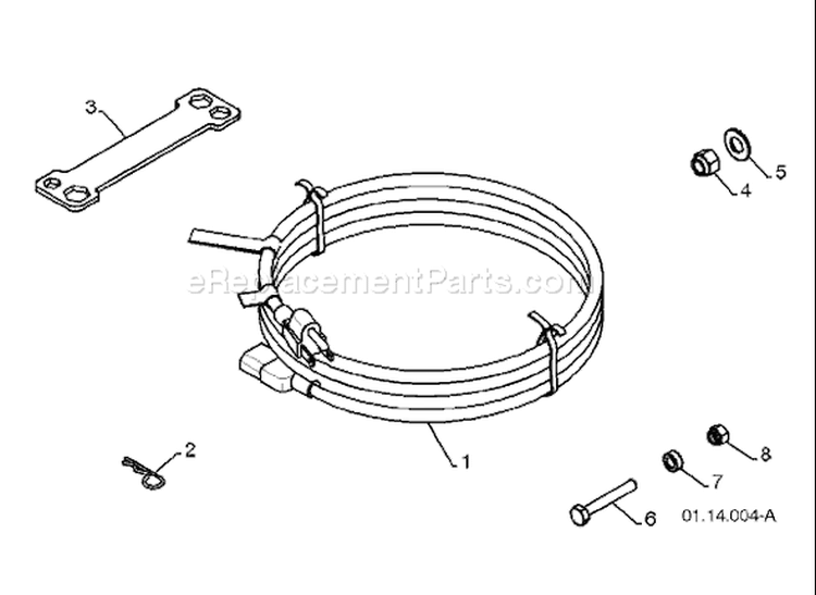 Page E Diagram and Parts List for 5524SB 5524 SB 96193002500 -2008-08 Husqvarna Snow Blower