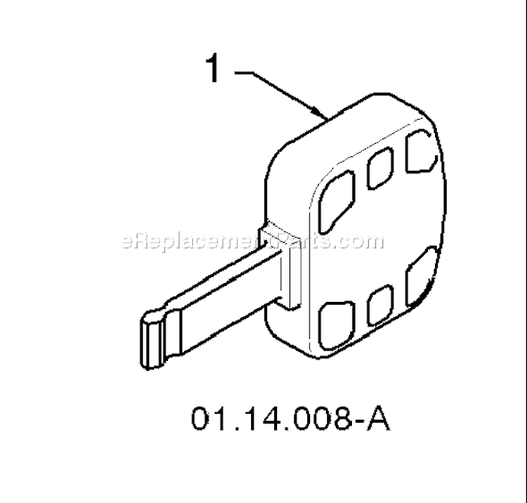 Page F Diagram and Parts List for 5524SB 5524 SB 96193002500 -2008-08 Husqvarna Snow Blower