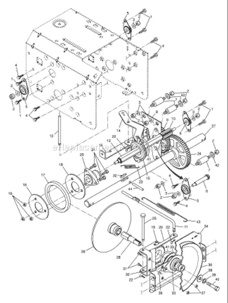 Page E Diagram and Parts List for 5524SEB 5524 SEB 96193001000 -2005-12 Husqvarna Snow Blower