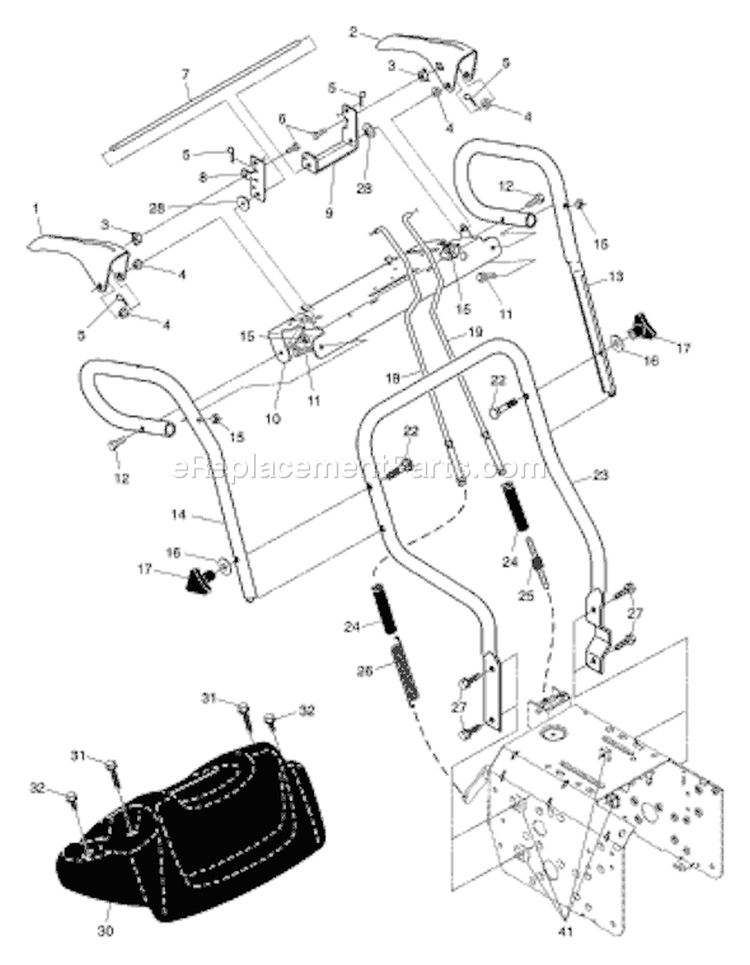 Page F Diagram and Parts List for 5524SEB 5524 SEB 96193001000 -2005-12 Husqvarna Snow Blower