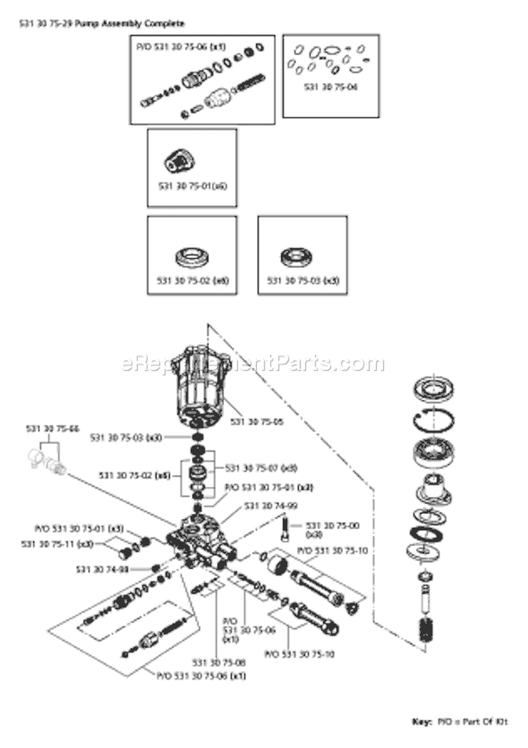 Page A Diagram and Parts List for 5525PW 5525 PW 2006-03 Husqvarna Pressure Washer
