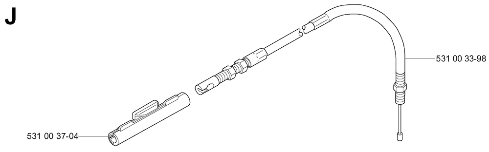Throttle Controls Diagram and Parts List for 155B (TEX54D-EC50)(20041400001-Current)(2004) Husqvarna Leaf Blower / Vacuum