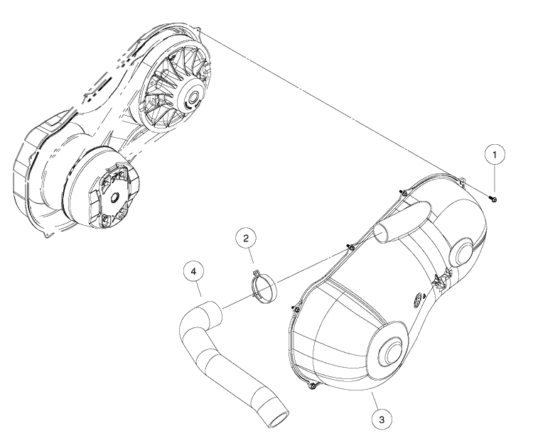 Clutch Cover (Standard) Diagram and Parts List for HUV4421GXP 2009 Husqvarna Lawn Tractor
