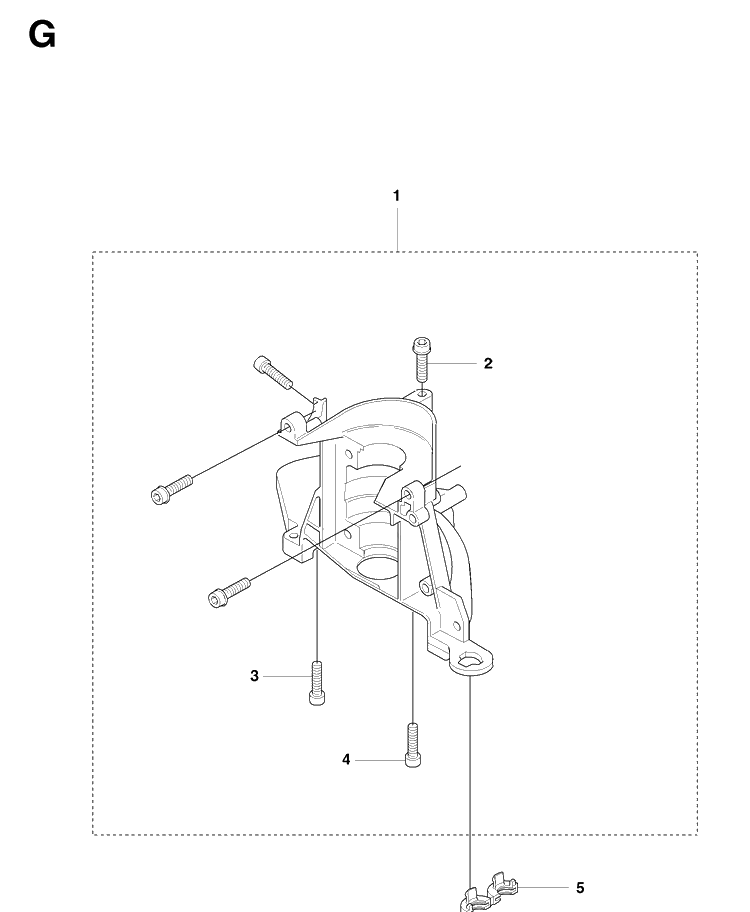 Crankcase Diagram and Parts List for 323HD60 20090400001-Current Husqvarna Hedge Trimmer