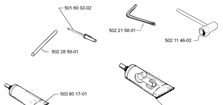 Accessories Diagram and Parts List for 325E (X-SERIES)(1999-10) Husqvarna Edger