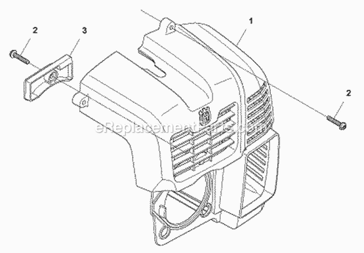 Cylinder Cover Diagram and Parts List for 560BTS 2011-10 Husqvarna Leaf Blower / Vacuum