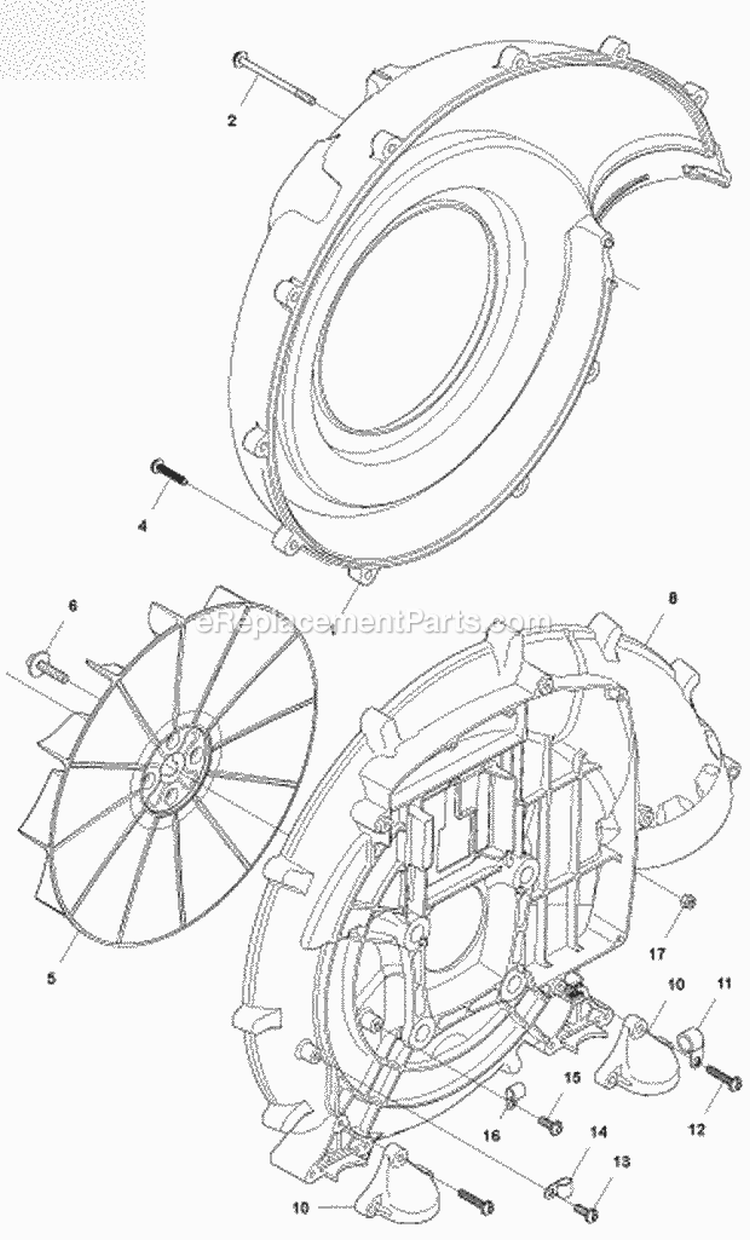 Fan Diagram and Parts List for 560BTS 2011-10 Husqvarna Leaf Blower / Vacuum