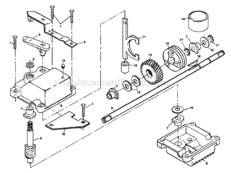 Page B Diagram and Parts List for 56SF 56 SF HH -1996-02 Husqvarna Lawn Mower