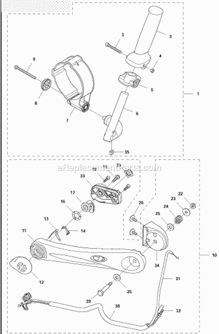 Throttle Controls 570Bfs Diagram and Parts List for 570BFS 2011-05 Husqvarna Leaf Blower / Vacuum
