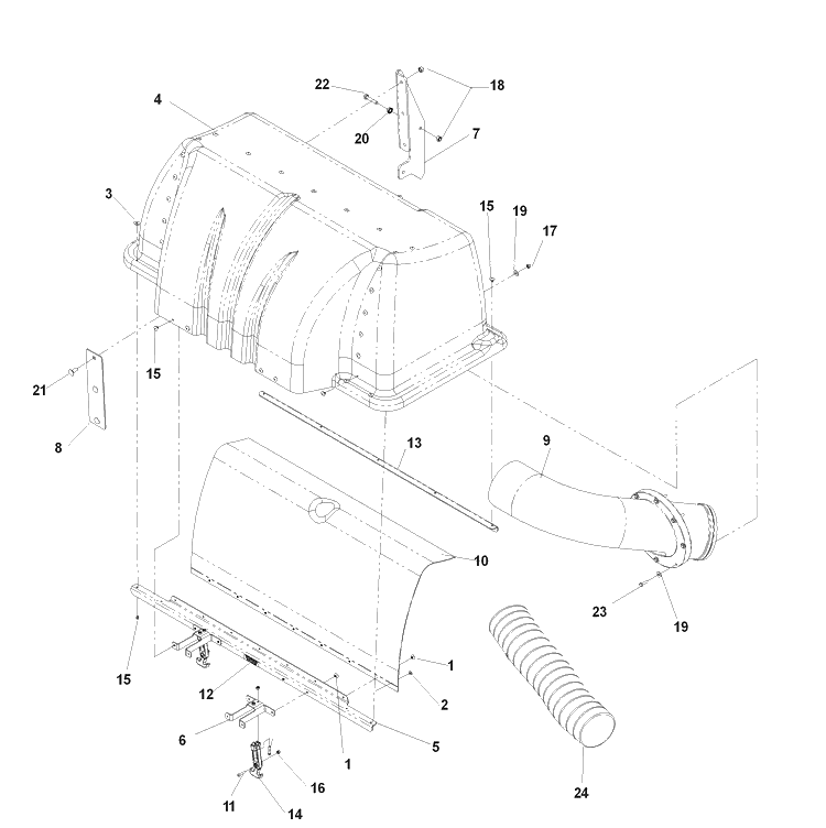 Hood Assembly 2 Diagram and Parts List for IZ5225TXPKOA (968999307)(2007-04) Husqvarna Lawn Mower