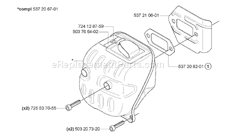 Page N Diagram and Parts List for 570EPA 570 EPA 2005-04 Husqvarna Chainsaw