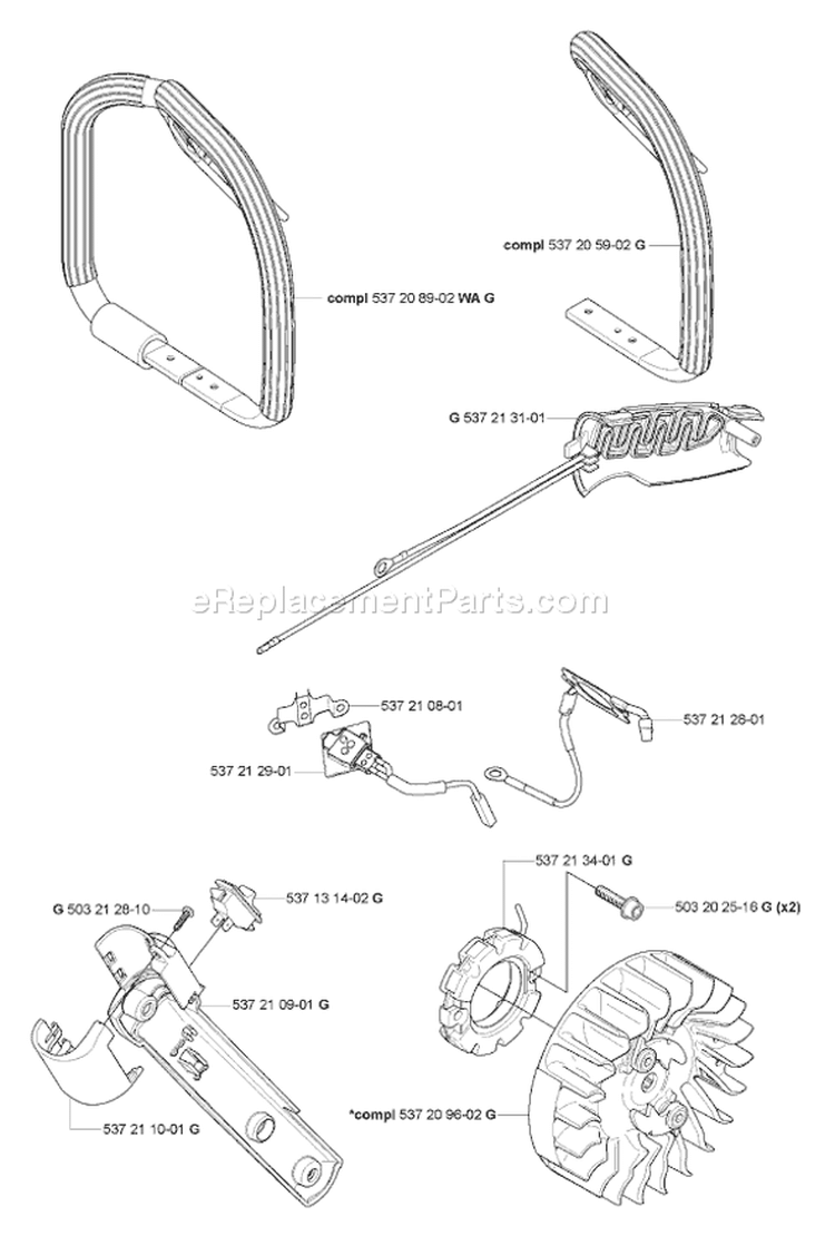 Page I Diagram and Parts List for 570 2007-01 Husqvarna Chainsaw