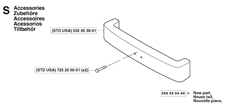 Accessories Diagram and Parts List for PR18 2003-02 Husqvarna Lawn Mower