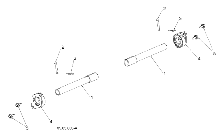 Drive 3 Diagram and Parts List for ST424  Husqvarna Snow Blower