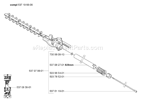 Page I Diagram and Parts List for HA850ATTACHMENT 2005-09 Husqvarna Trimmer