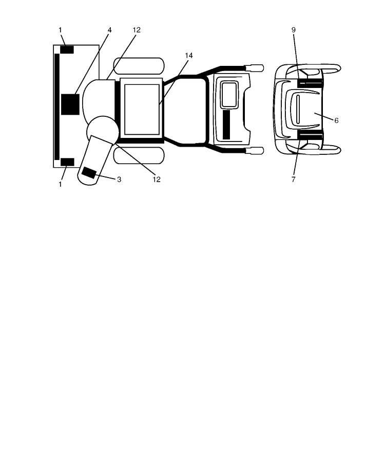 Decals Diagram and Parts List for ST268EP 2009-08 Husqvarna Snow Blower