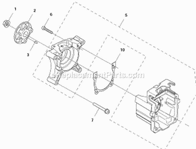 Crankcase Diagram and Parts List for 580BFS 2011-05 Husqvarna Leaf Blower / Vacuum