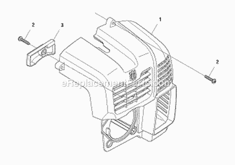 Cylinder Cover Diagram and Parts List for 580BFS 2011-05 Husqvarna Leaf Blower / Vacuum