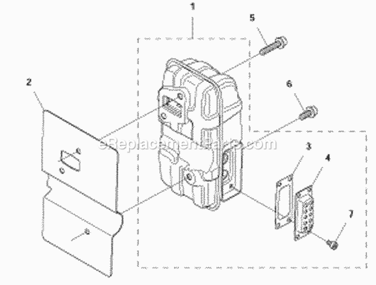 Muffler Diagram and Parts List for 580BTS 2011-05 Husqvarna Leaf Blower / Vacuum