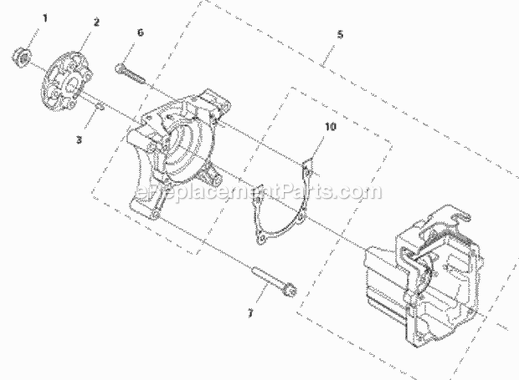 Crankcase Diagram and Parts List for 580BTS 2011-05 Husqvarna Leaf Blower / Vacuum