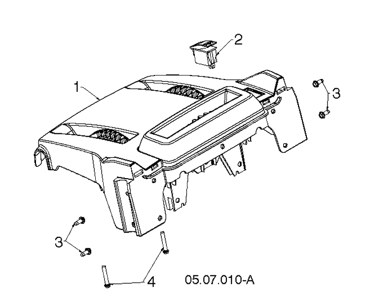 Control Panel And Discharge Chute 11 Diagram and Parts List for ST327 (96193012401)(2019-03) Husqvarna Snow Blower