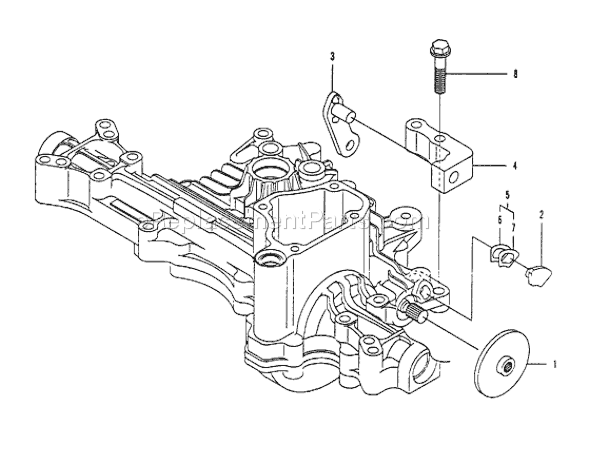 Page B Diagram and Parts List for TUFFTORQK55JTRANSAXLE  Husqvarna Lawn Tractor Accessories