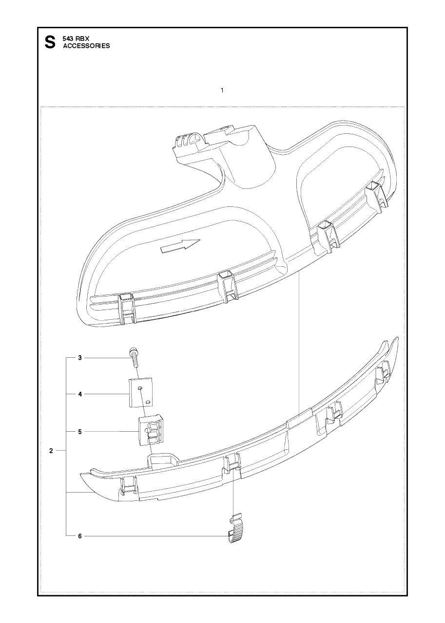 Accessories 2 Diagram and Parts List for 543RBX 20130500001 - 20154400000 Husqvarna Brush Cutter