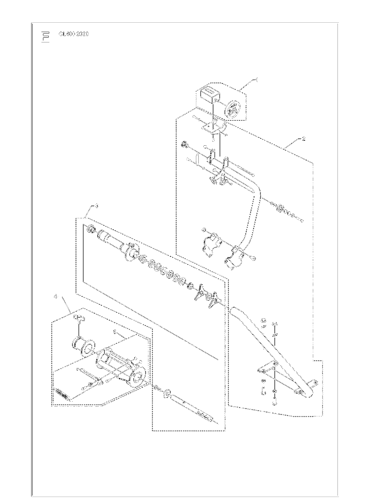 Frame Diagram and Parts List for CABLELAYERCL400 (967963502)(2020-03) Husqvarna Lawn Tractor Accessories