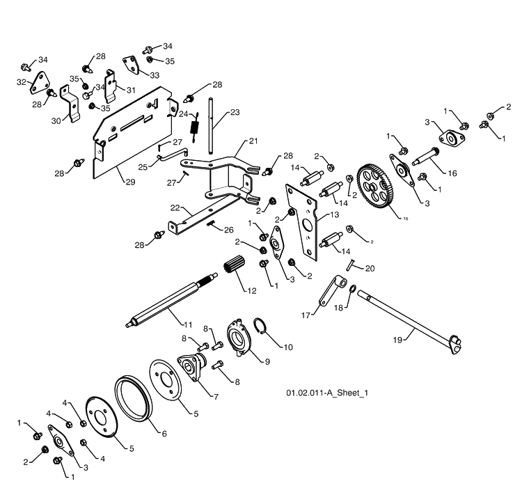 Drive 5 Diagram and Parts List for 14527SBLS (961930049)(2009-07) Husqvarna Snow Blower