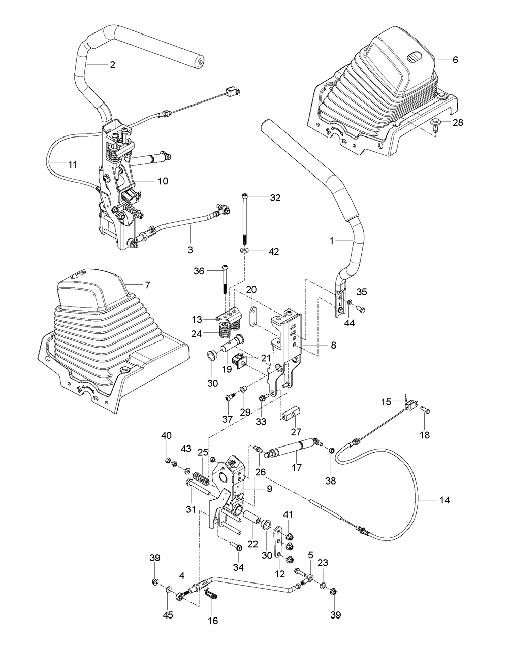 Steering Diagram and Parts List for Z554L  Husqvarna Lawn Tractor