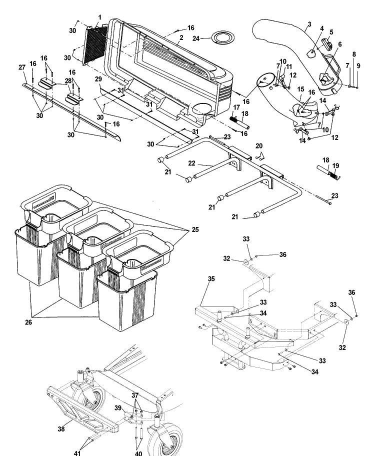 Repair Parts Diagram and Parts List for C248 (968999248)(2004-09) Husqvarna Lawn Tractor Accessories