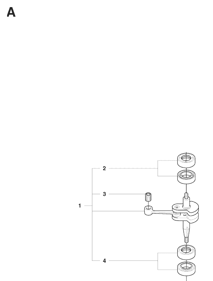 Crankshaft Diagram and Parts List for 325HS75 (X-SERIES)(20081800001-Current) Husqvarna Hedge Trimmer