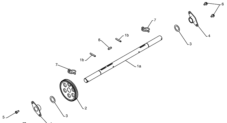 Drive Axle Diagram and Parts List for 1130SB (96193004300)(2008-11) Husqvarna Snow Blower