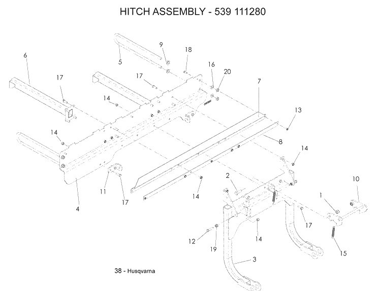 Accessories 2 Diagram and Parts List for LZF5227 (966956701)(2008-06) Husqvarna Lawn Mower