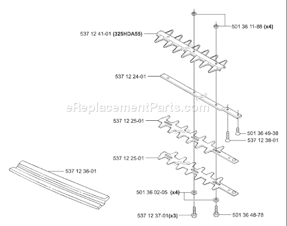 Page G Diagram and Parts List for 325HE4 2001-05 Husqvarna Trimmer