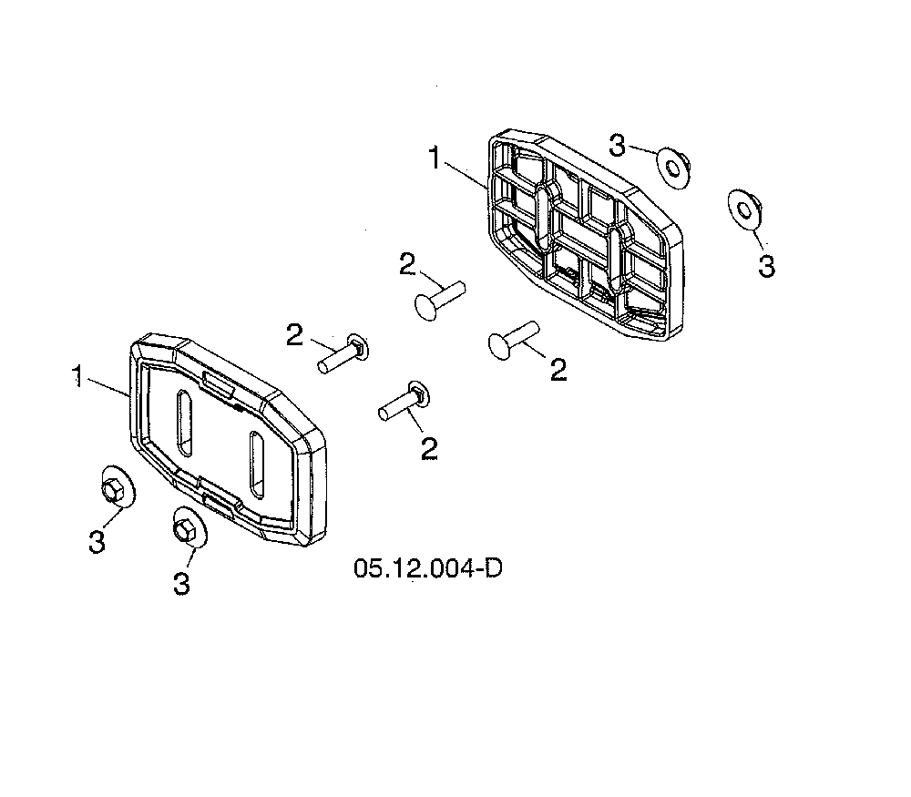 Skid show Diagram and Parts List for 96193009703  Husqvarna Snow Blower