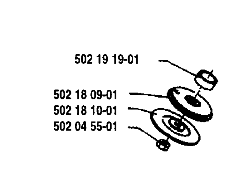 Spool Assembly Diagram and Parts List for 125RB 1993-01 Husqvarna Brush Cutter
