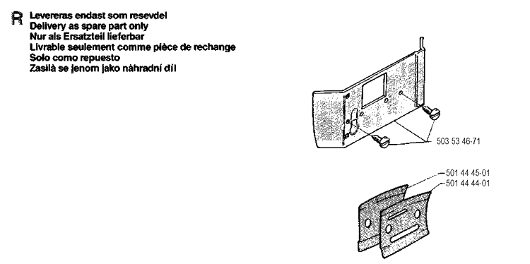 Accessories 2 Diagram and Parts List for 268 19901800001-19910500000 Husqvarna Chainsaw