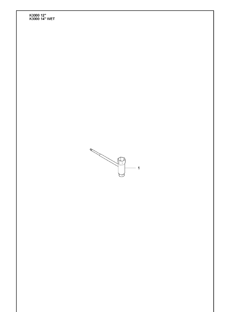 Combinationtool Diagram and Parts List for K3000 2009-03 Husqvarna Lawn Tractor Accessories