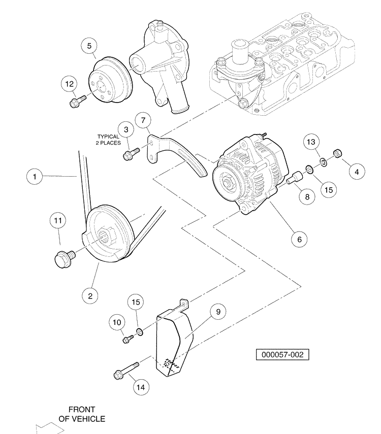 40-Amp Alternator Diagram and Parts List for HUV4420G 2006-11 Husqvarna Lawn Tractor