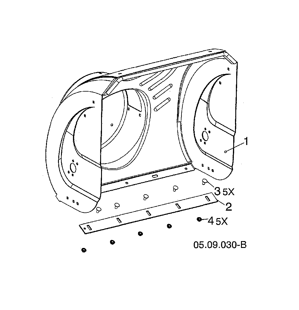 Auger housing Diagram and Parts List for 96193009604  Husqvarna Snow Blower