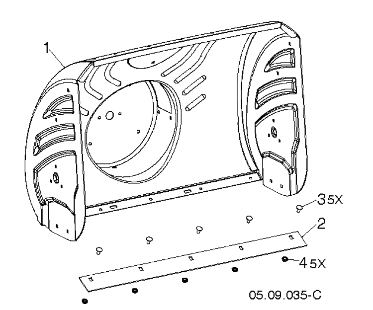 Auger Housing And Impeller 6 Diagram and Parts List for ST430T  Husqvarna Snow Blower